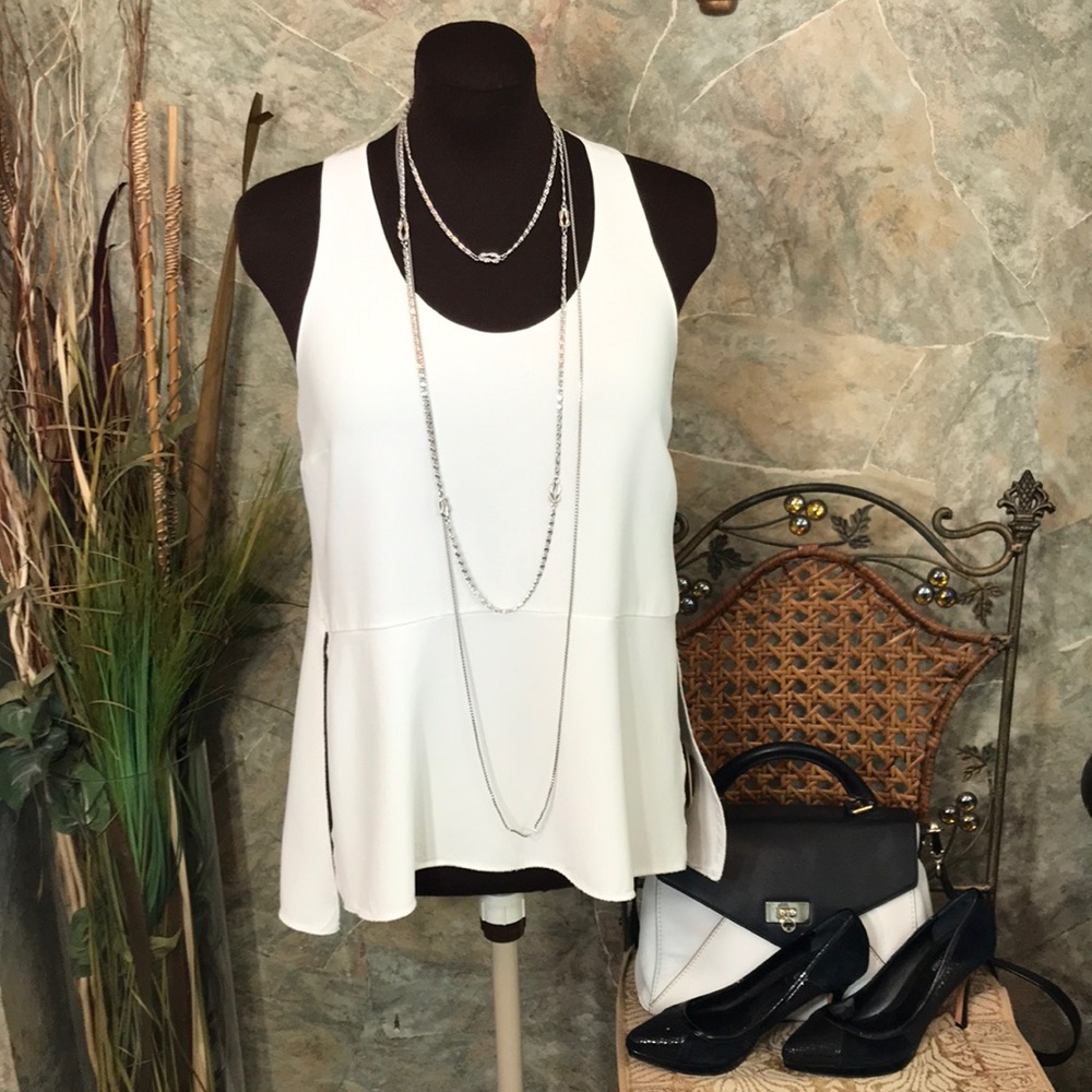 Zara🌹 Stunning sleeveless shirt top blouse tunic tank